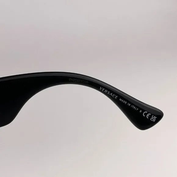 Versace VE4426BU GB1/87 Sunglasses MAXI MEDUSA BIGGIE Black Gray Oval Women - Picture 8 of 12